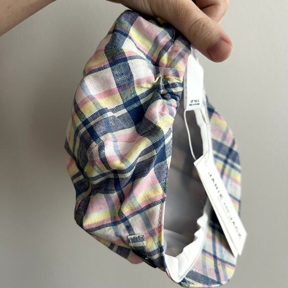 NEW Janie & Jack Plaid Newsboy Hat Size 2T to 3T - Picture 3 of 6